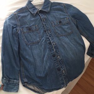 Gap denim shirt - Fully lined in soft grey jersey